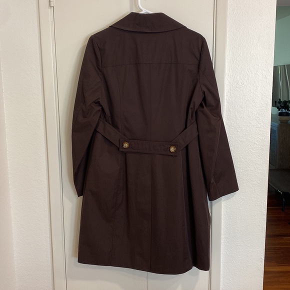 Michael Kors Women’s Rain Trench - chocolate brown, size M - Picture 2 of 6